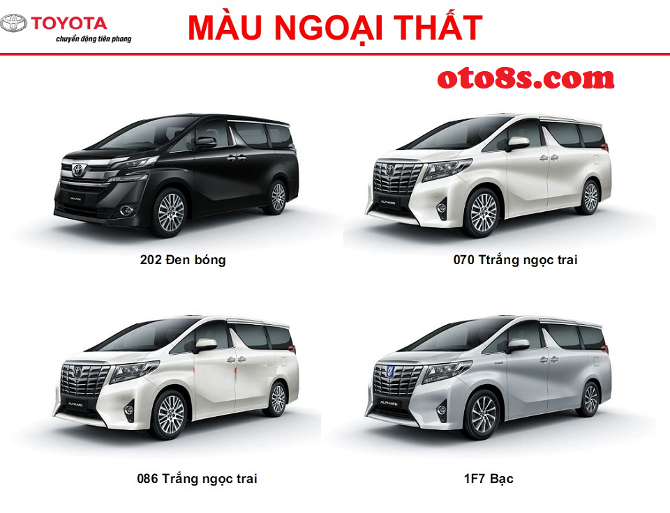 màu xe alphard 2021