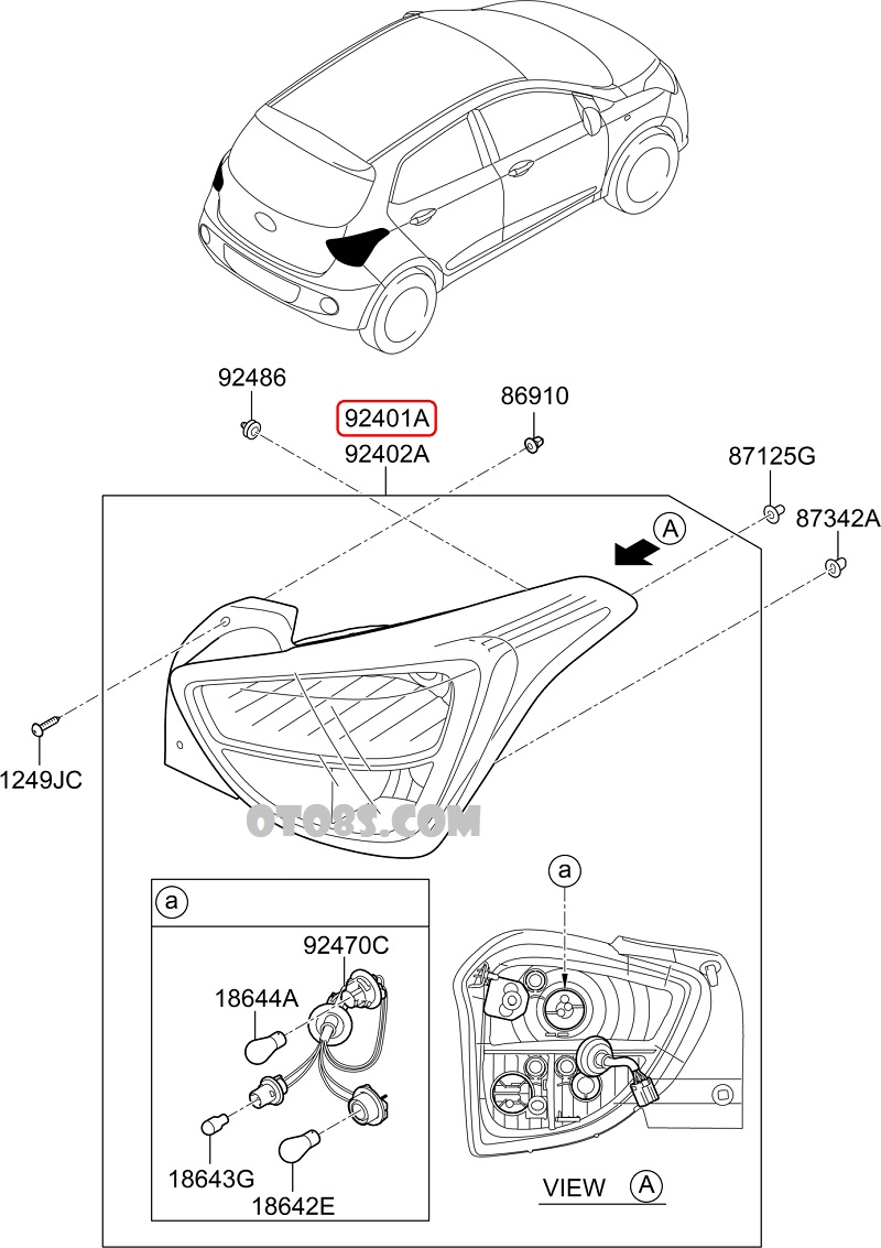 Cụm Đèn hậu Xe I10 2017