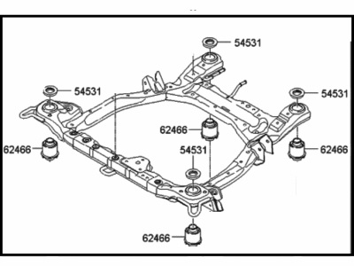 Giá đỡ động cơ xe Hyundai Sonata 2004 | giá đỡ động cơ xe Sonata 2004 | giá đỡ động cơ Sonata 2004 | 62400-3K000 | 624003K000