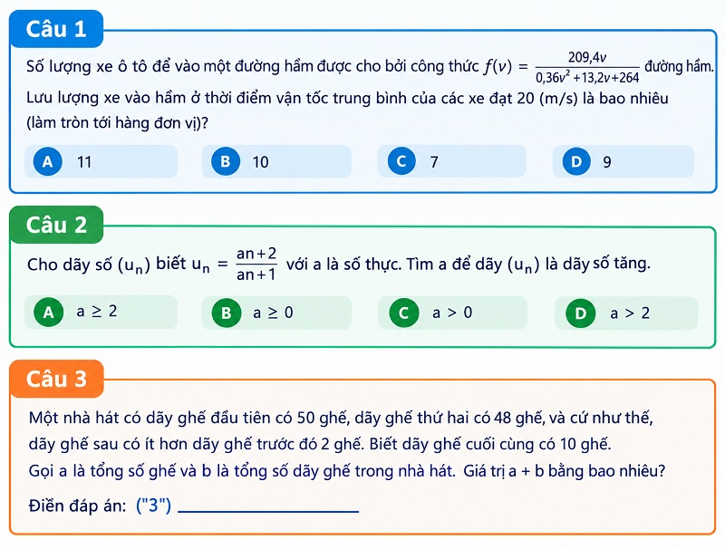 Đề thi thử đánh giá năng lực HSA môn Toán - đề số 1