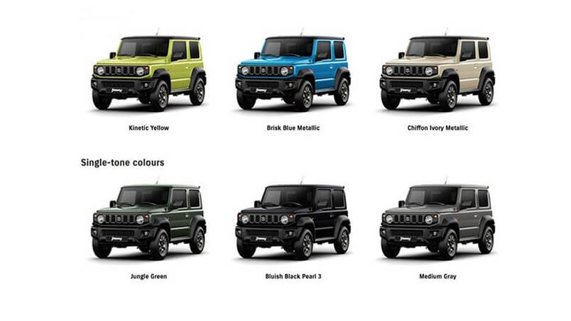 màu xe Suzuki Jimny 2022