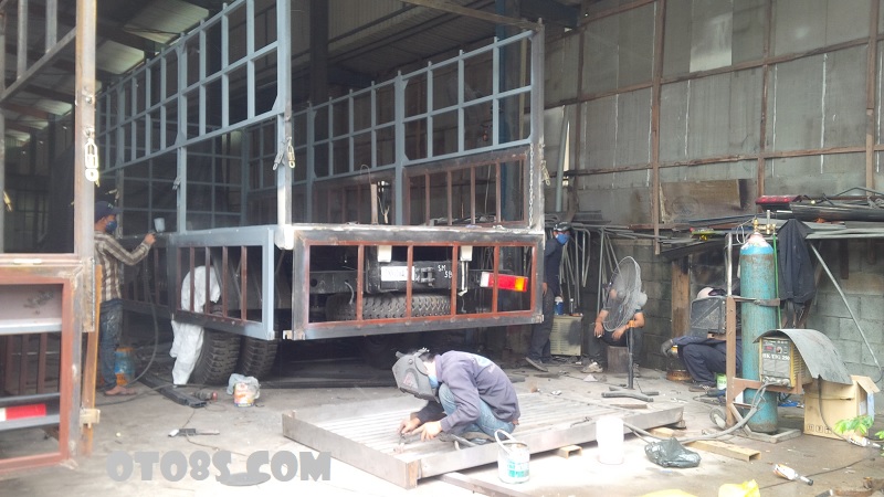 Oto8s nhận sửa chữa thùng xe ô tô tải tại Hà Nội