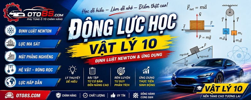 50 bài tập chương Động Lực Học từ dễ đến khó