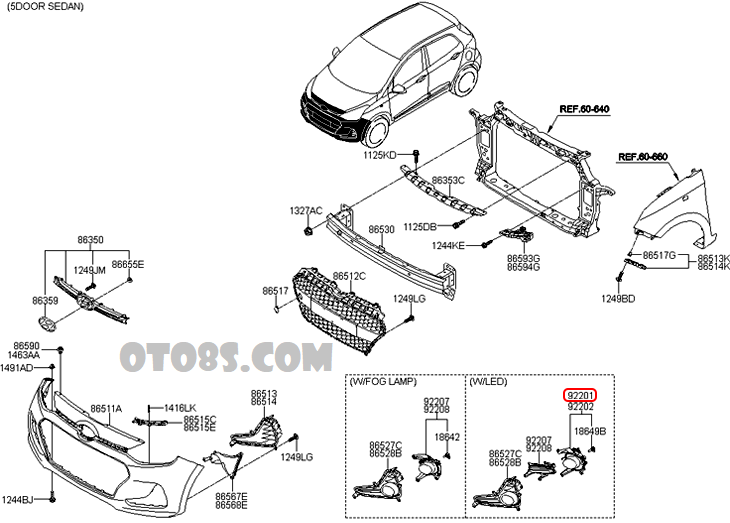 Đèn gầm Hyundai i10 2017