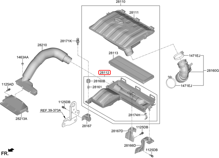 đế lọc gió i10