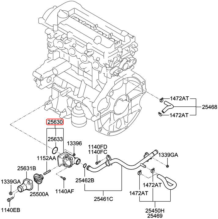 thân van hằng nhiệt i10