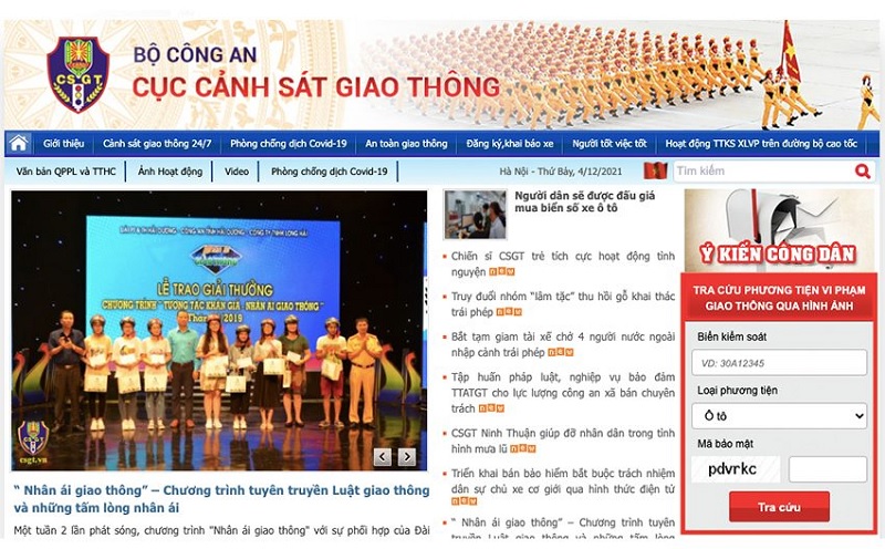 Kiểm tra phạt nguội 